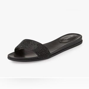Michael Kors | Black Embellished Slide Sandals | Size 9